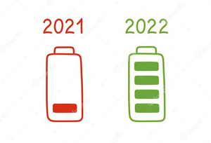 empty 2021 battery and full2022 battery